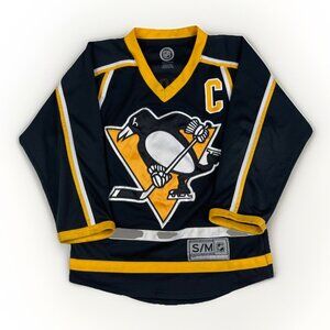 NHL Pittsburgh Penguins #87 Sidney Crosby NHL Jersey Size Youth S Read*